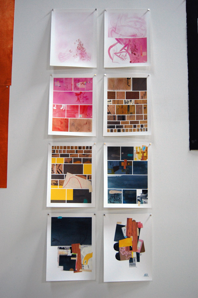 Warren Craghead, pages from Un Caligramme; Hasty Show, Turn-Based Press, 2013