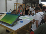 Live Printing with the TM Sisters at Turn-Based Press during DWN