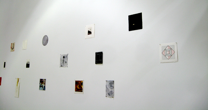 Installation detail of A Close Read at Turn-Based Press
