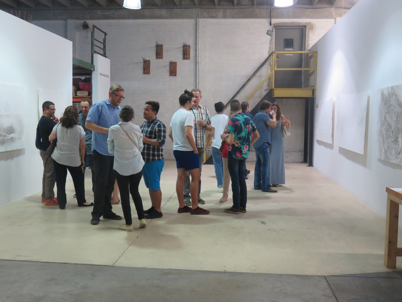 Opening night photo from Paper Pavement by Nick Gilmore at Turn-Based Press.